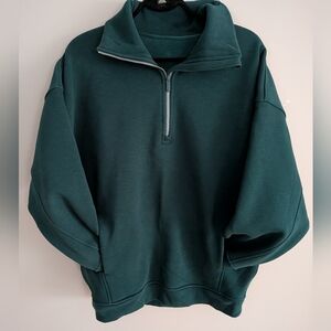 Lulu Thick Fleece 1/2 Zip in Storm Teal 2023 XS/S